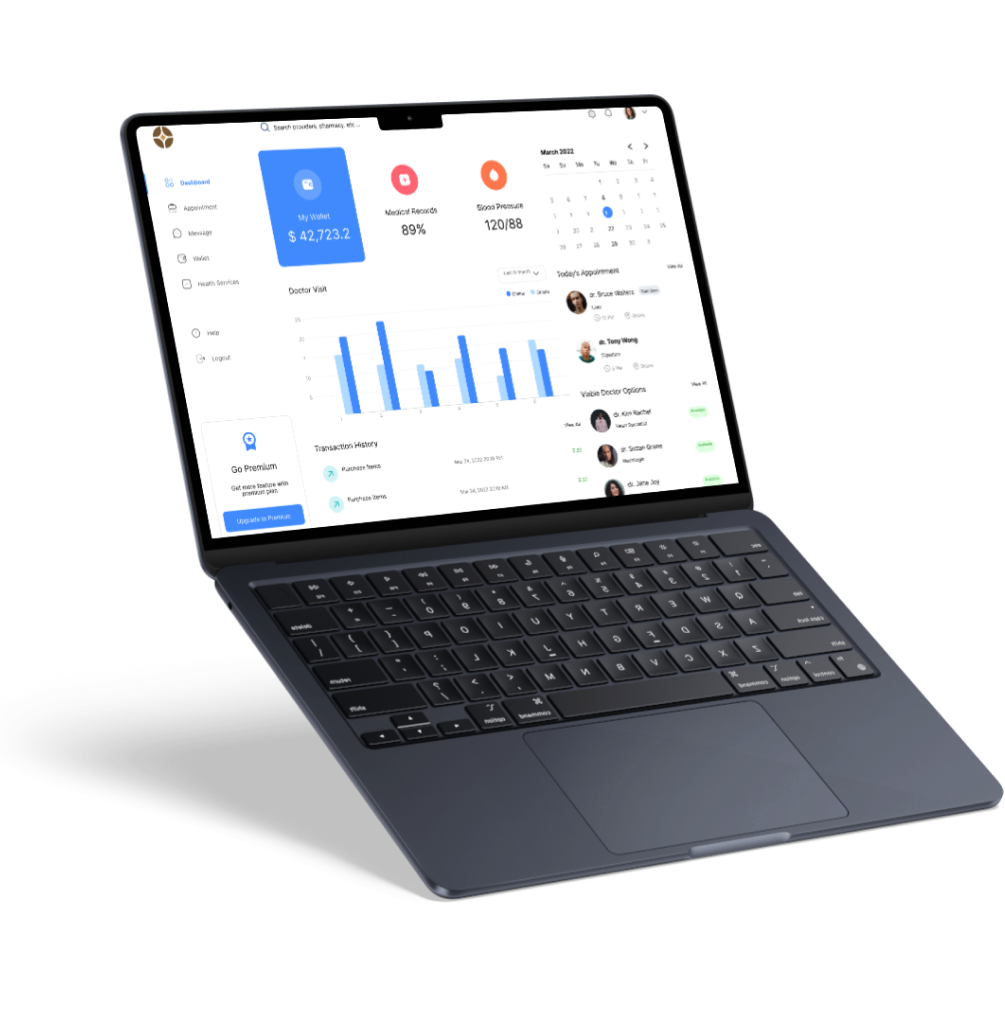 Healthcare Software Development Mockup - Absolute Web